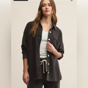 Z Supply All Day Knit Jacket Vintage Black